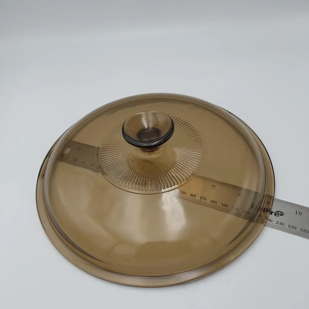 Pyrex Visions V-33-C Replacement Lid, Ribbed‎ 9¼ Inch - GC